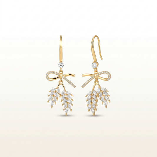 Crystal Vine Drop Earrings