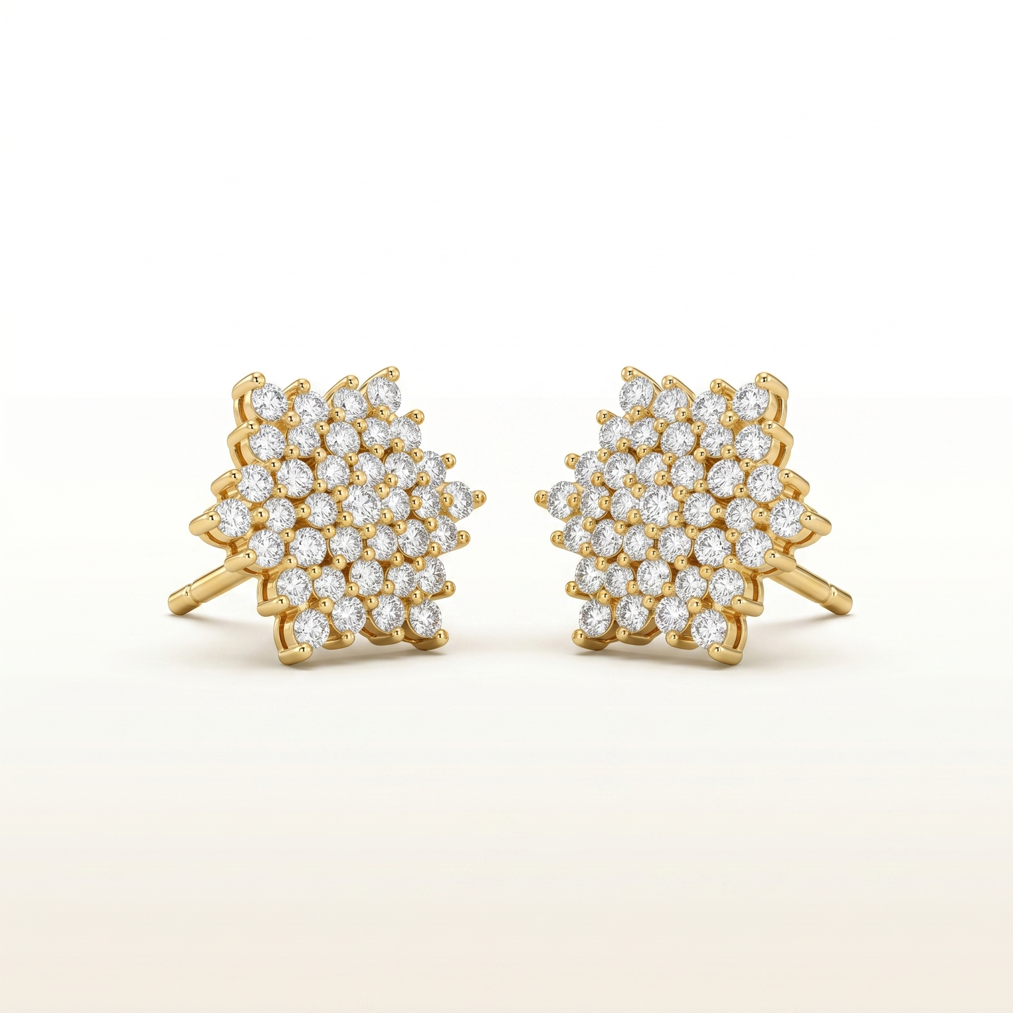 Celestial Sparkle Starburst Stud Earrings