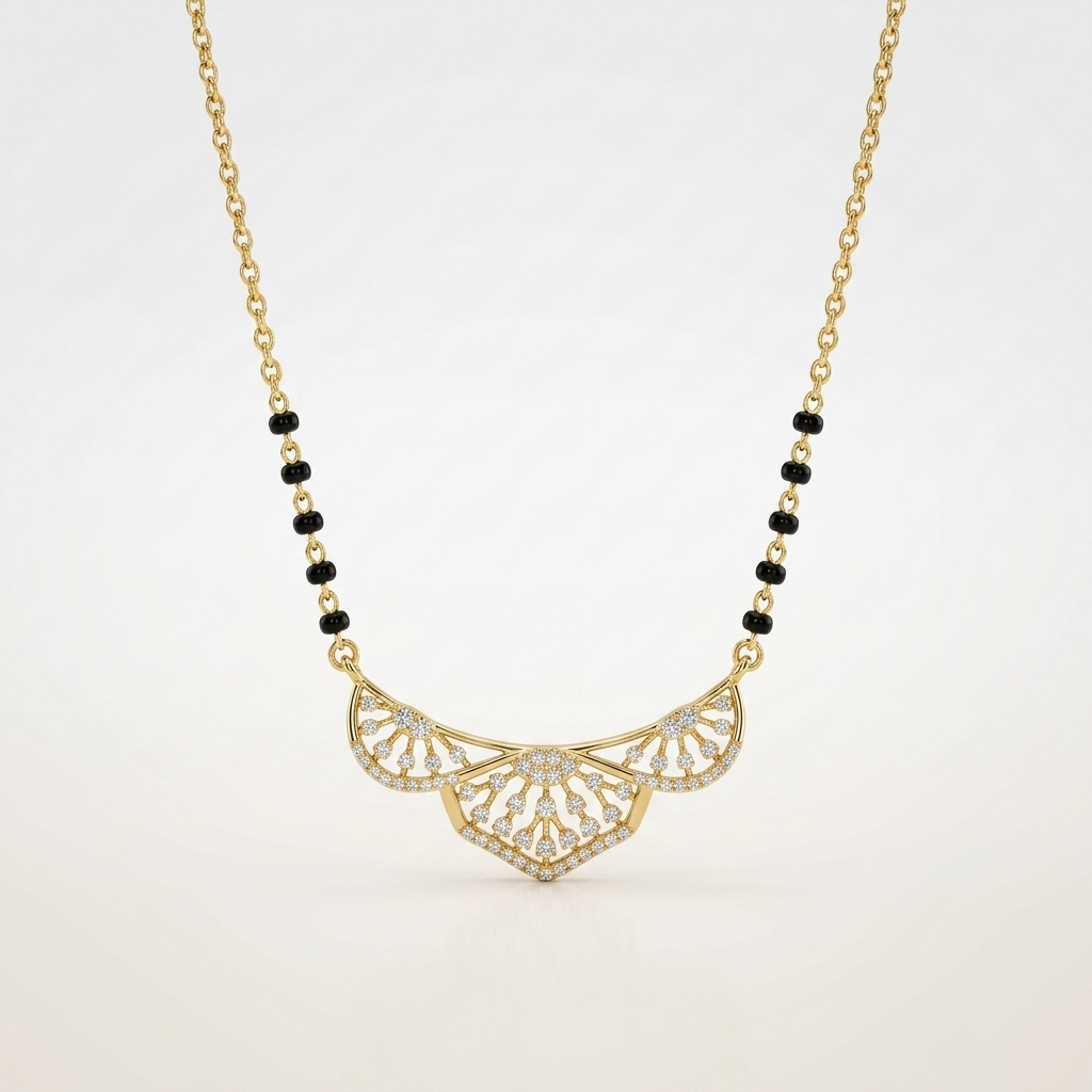 Royal Motif 925 Silver Mangalsutra
