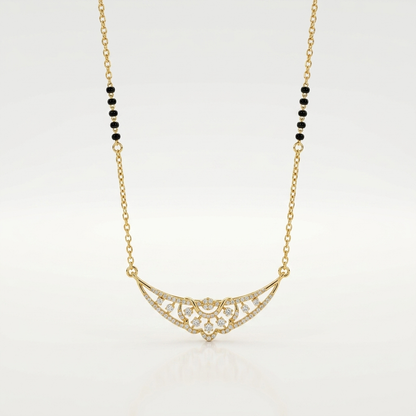 Graceful Arc 925 Silver Mangalsutra