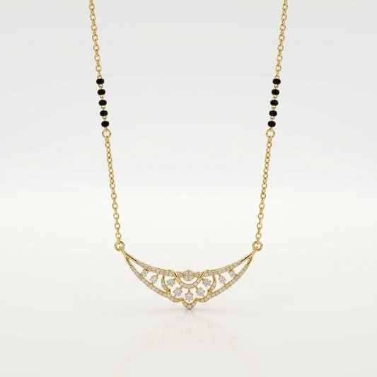 Graceful Arc 925 Silver Mangalsutra