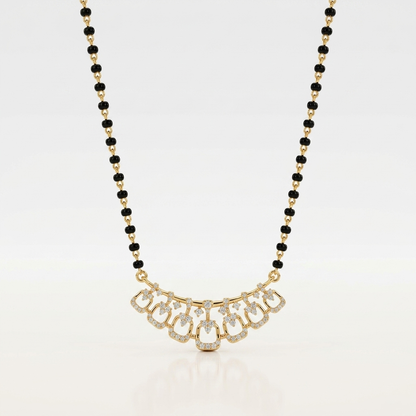 Royal Drop Design 925 Silver Mangalsutra