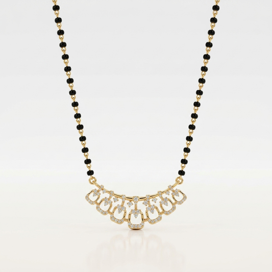 Royal Drop Design 925 Silver Mangalsutra