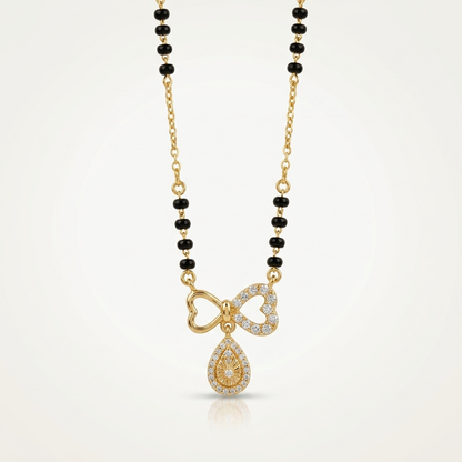 Heart Bloom 925 Silver Mangalsutra