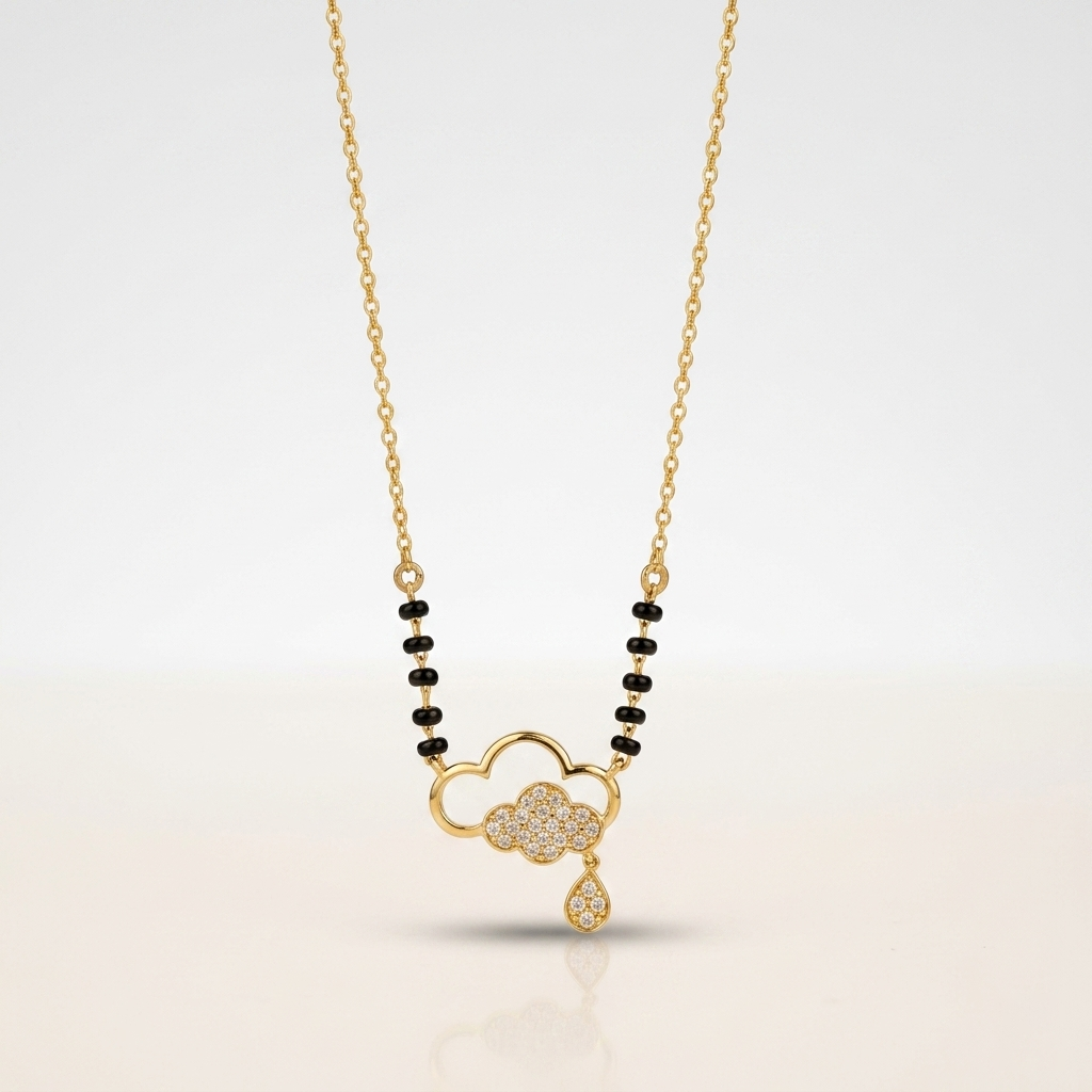 Rain Cloud 925 Silver Mangalsutra