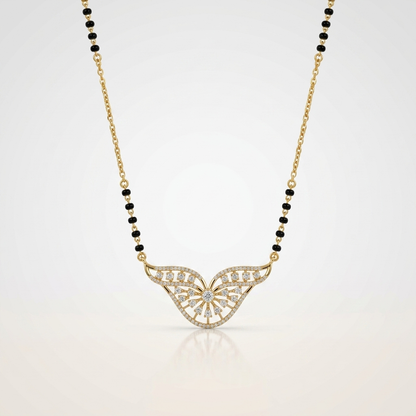 Aarika Butterfly Mangalsutra Necklace