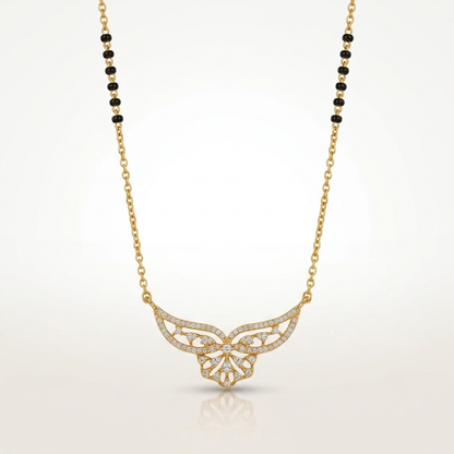 Suhani Sparkle Butterfly Mangalsutra Pendant Necklace