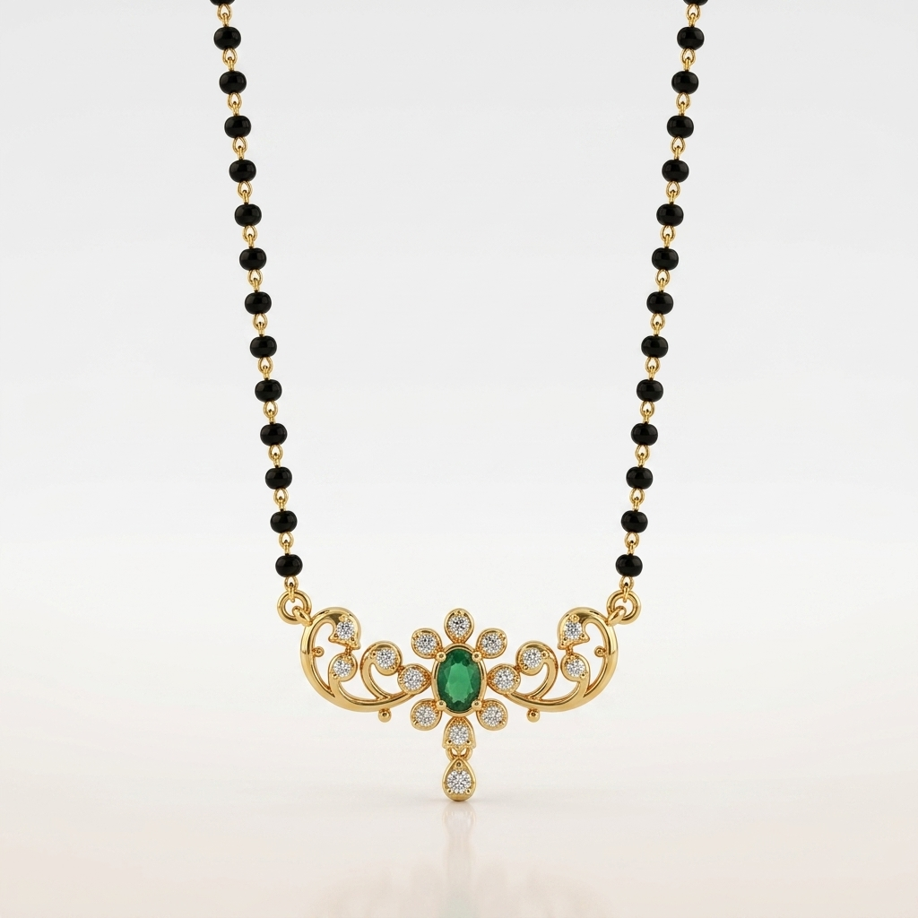 Saubhagya Leaf Drop Mangalsutra