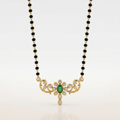 Saubhagya Leaf Drop Mangalsutra