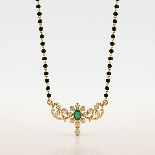 Saubhagya Leaf Drop Mangalsutra