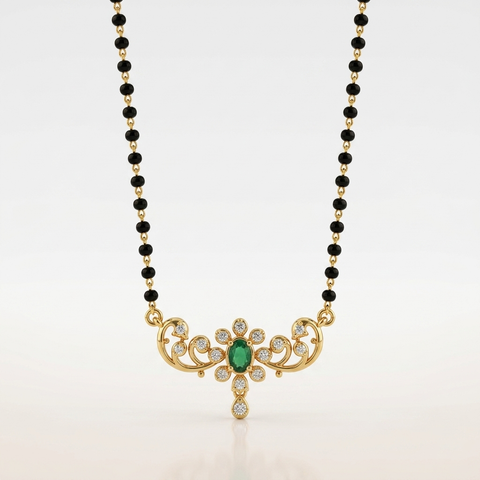 Saubhagya Leaf Drop Mangalsutra