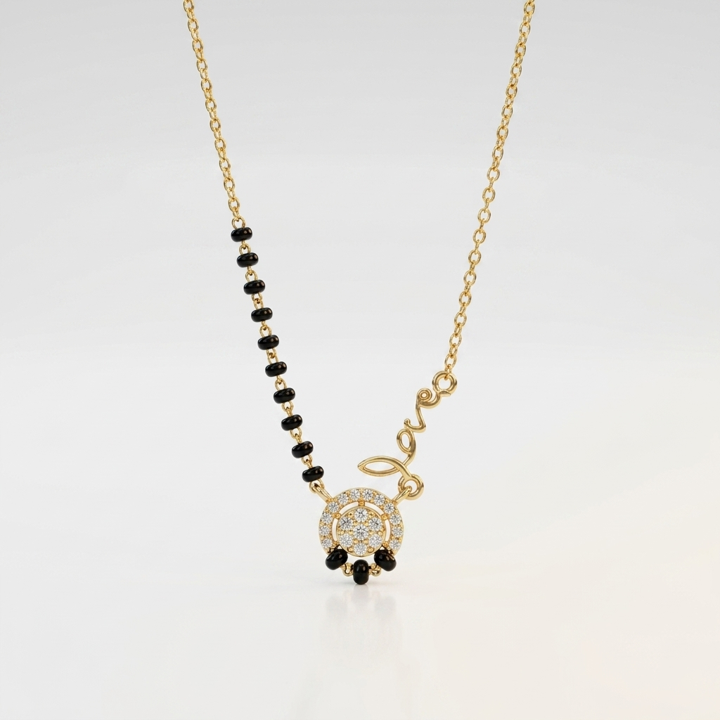 Endless Love Noir Diamond Mangalsutra