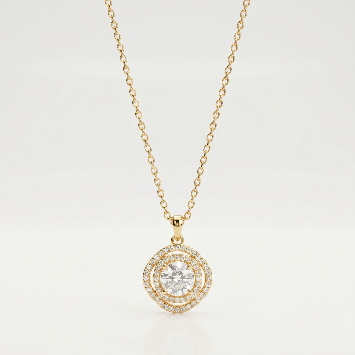 Luna Orbit Halo Necklace