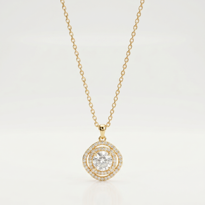 Luna Orbit Halo Necklace