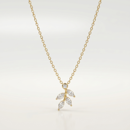 Crystal Vineleaf Elegance Necklace