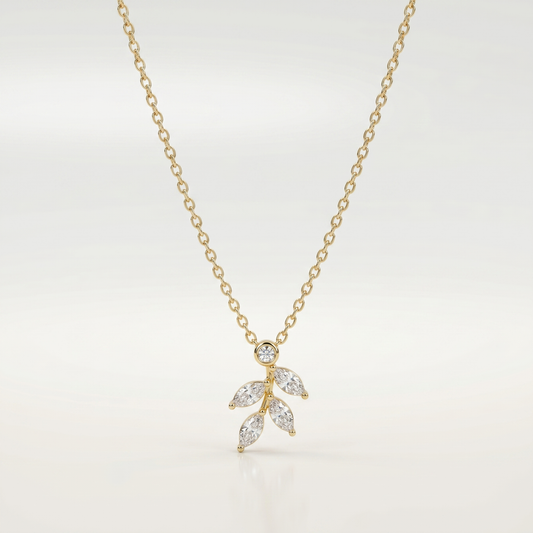 Crystal Vineleaf Elegance Necklace