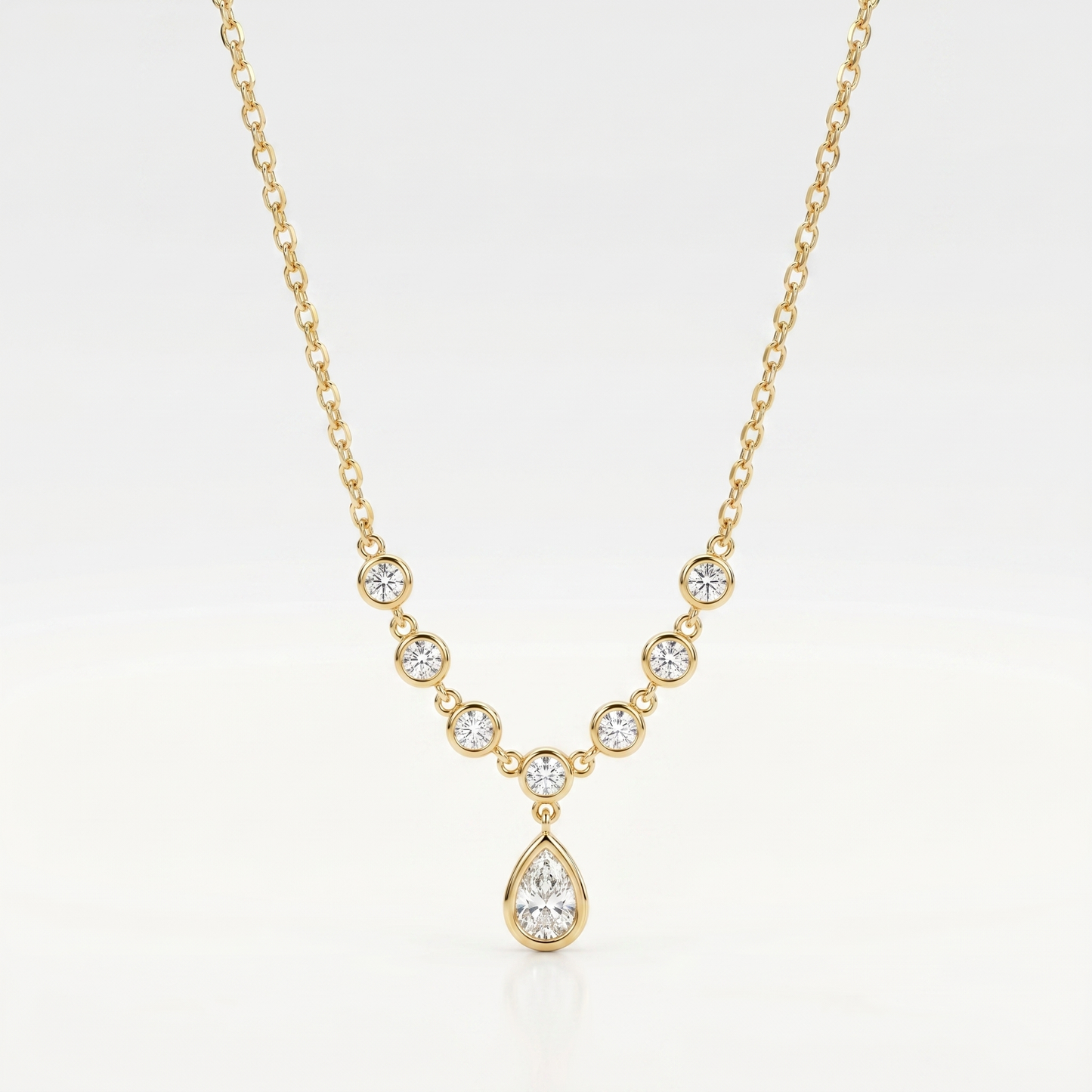 Cascade Radiance Teardrop Necklace