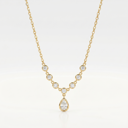 Cascade Radiance Teardrop Necklace