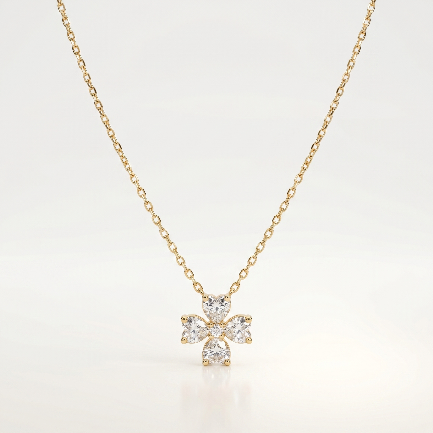 Blossom Radiance Crystal Pendant Necklace