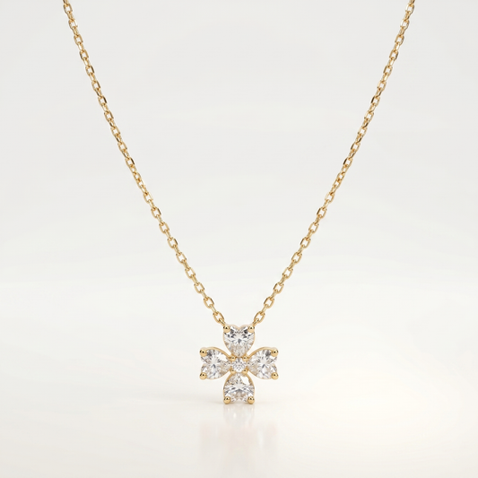 Blossom Radiance Crystal Pendant Necklace