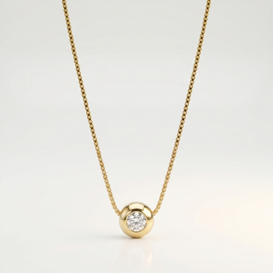 Eternal Glow Solitaire Necklace