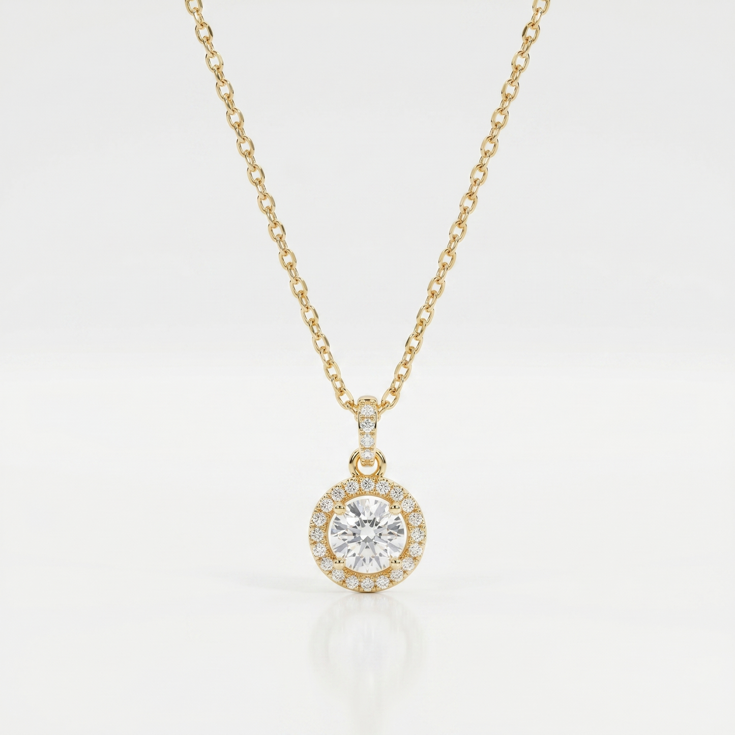 Radiant Halo Love Pendant