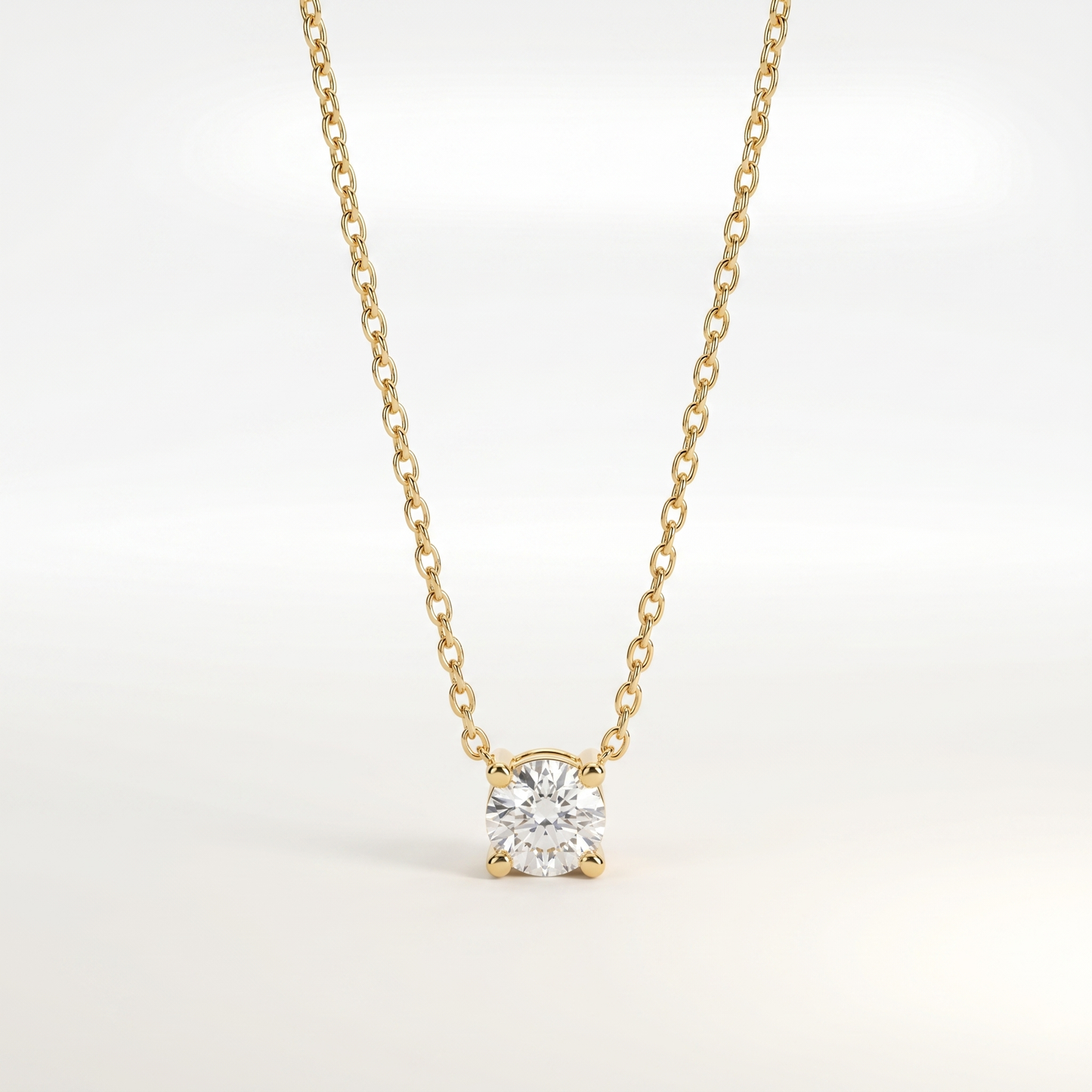 Luma Solitaire Pendant Necklace
