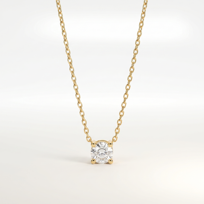 Luma Solitaire Pendant Necklace