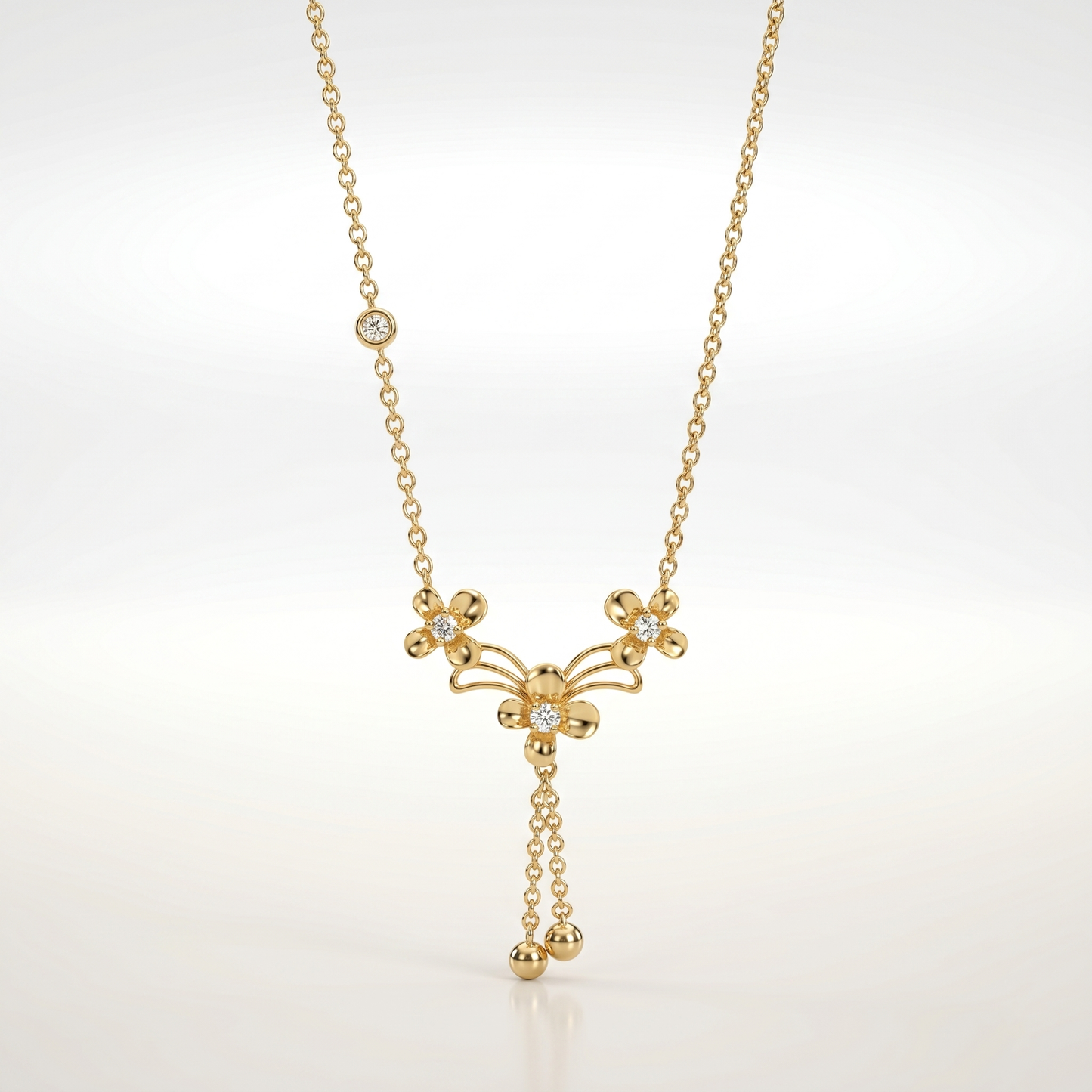 Elora Blossom Cascade Necklace