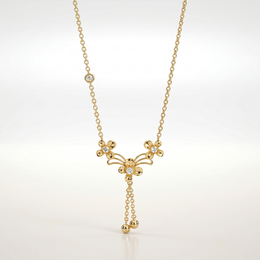 Elora Blossom Cascade Necklace