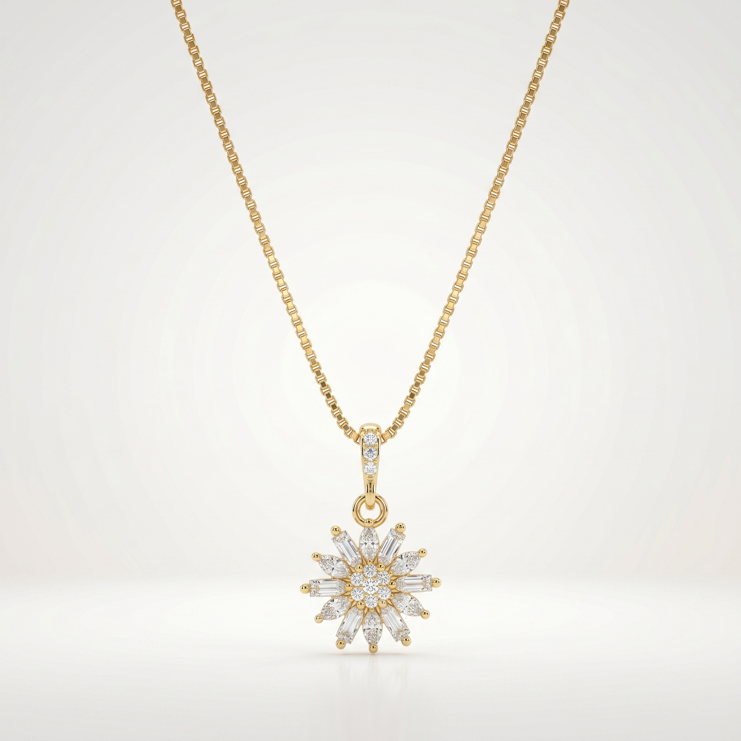 Celestara Radiant Star Pendant Necklace