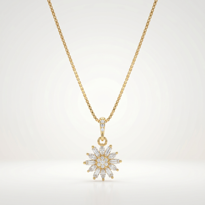 Celestara Radiant Star Pendant Necklace