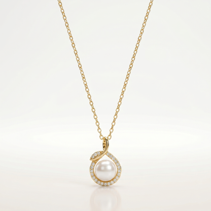 Lustria Pearl Elegance Pendant Necklace