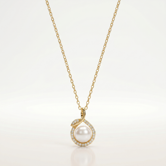 Lustria Pearl Elegance Pendant Necklace