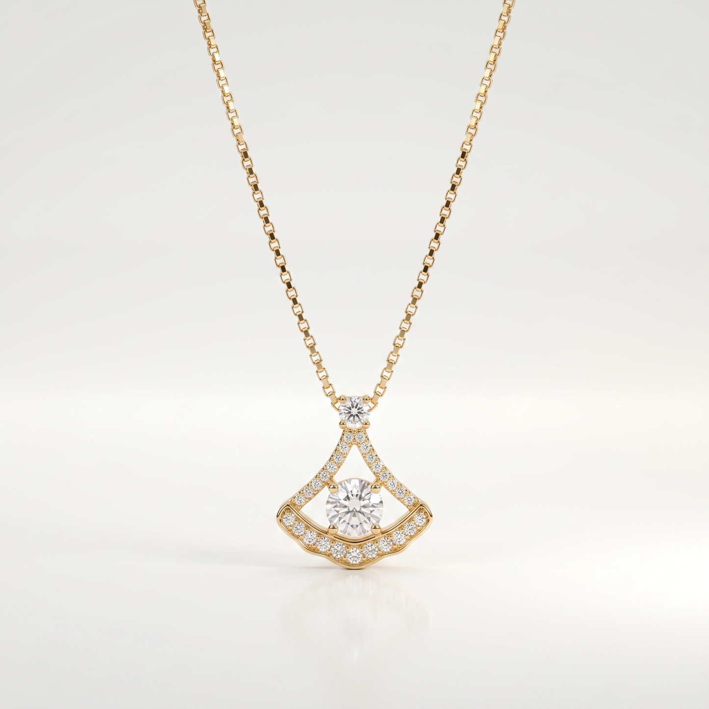 Radiant Harmony Teardrop Pendant Necklace