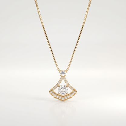 Radiant Harmony Teardrop Pendant Necklace