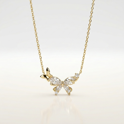Crystal Wings Butterfly Necklace
