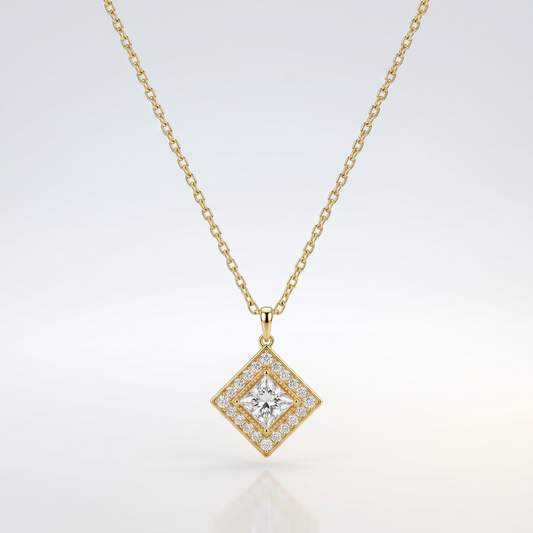 Regal Square Radiance Necklace