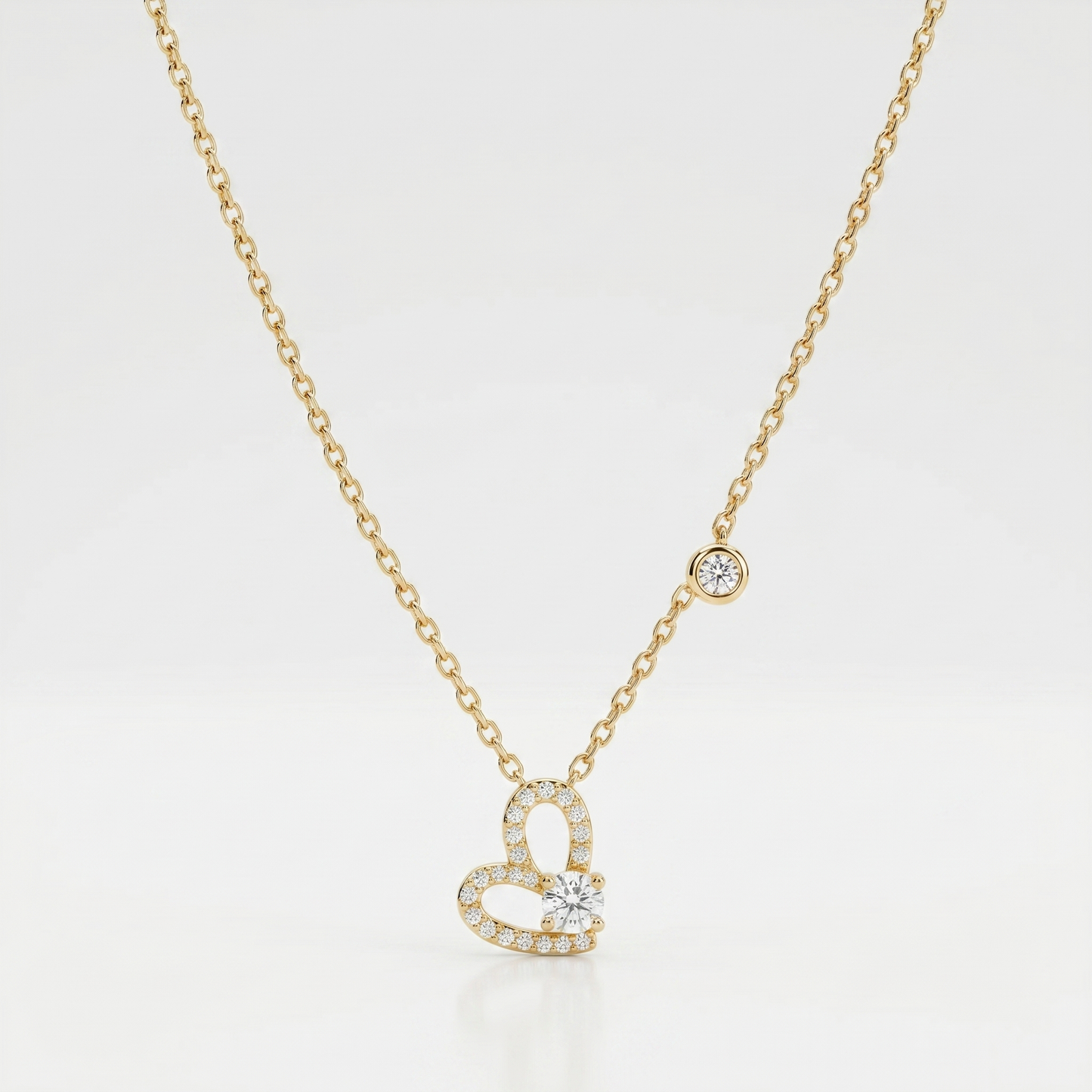 Eternal Spark Heart Necklace