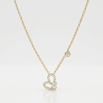 Eternal Spark Heart Necklace