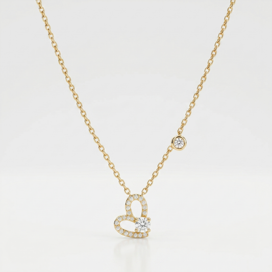 Eternal Spark Heart Necklace