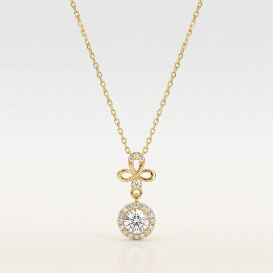 Celestia Bloom Drop Necklace