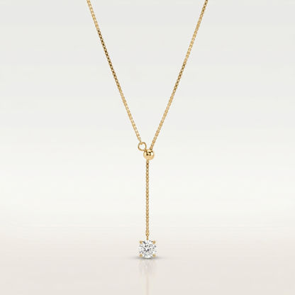 Crystal Drop Y-Necklace