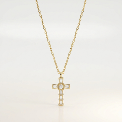 Divine Clarity Cross Necklace