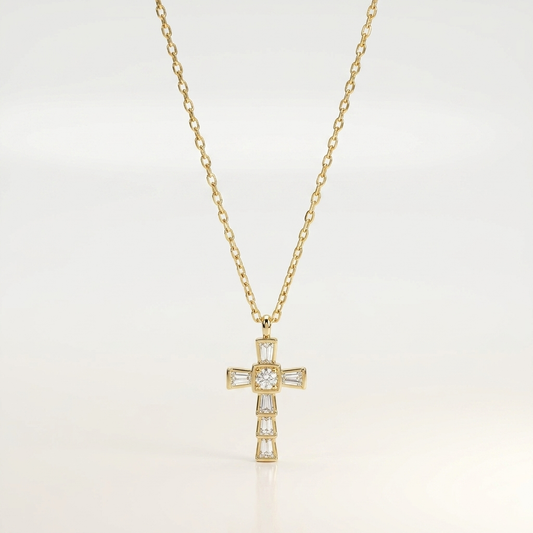 Divine Clarity Cross Necklace