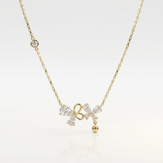 Butterfly Whisper Crystal Necklace