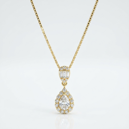 Regal Teardrop Elegance Necklace