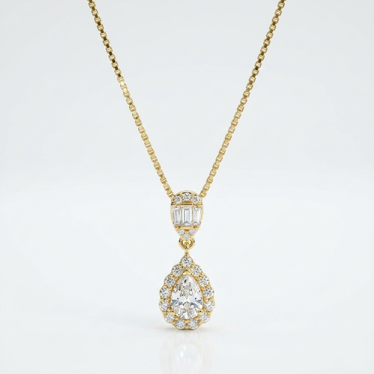 Regal Teardrop Elegance Necklace