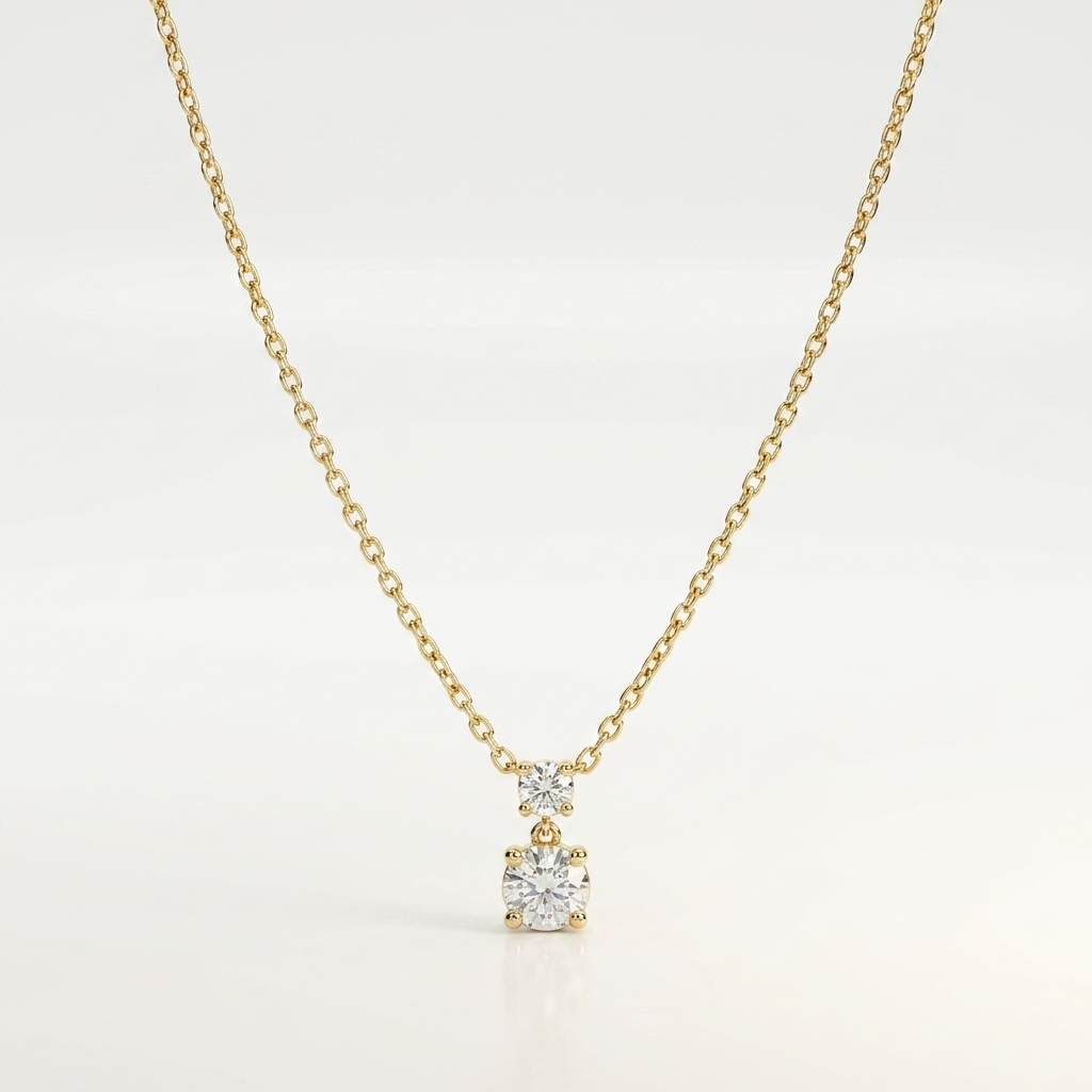 Celeste Twin Sparkle Necklace