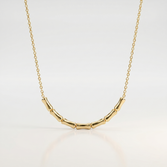 Zara Bamboo Charm Necklace